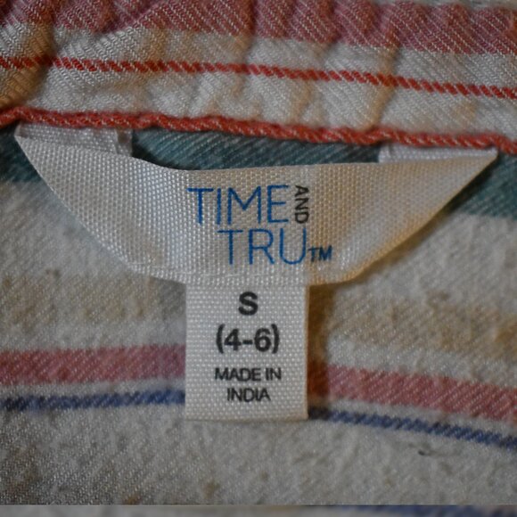 Women's Colorful Striped Summer Blouse - Picture 5 of 6